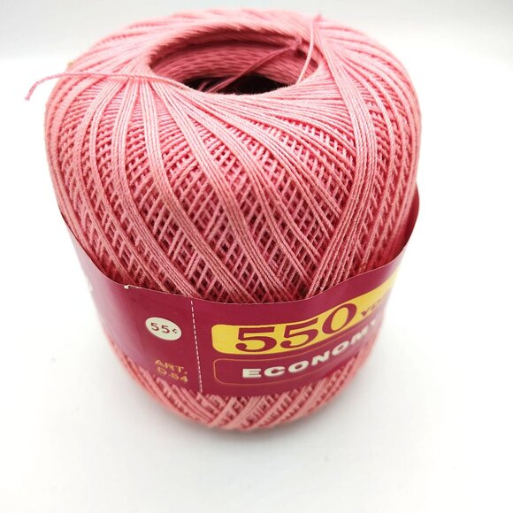 Vintage Blush Pink South Maid Crochet Thread 550 Yds Mercerized Cotton USA - Picture 4 of 7